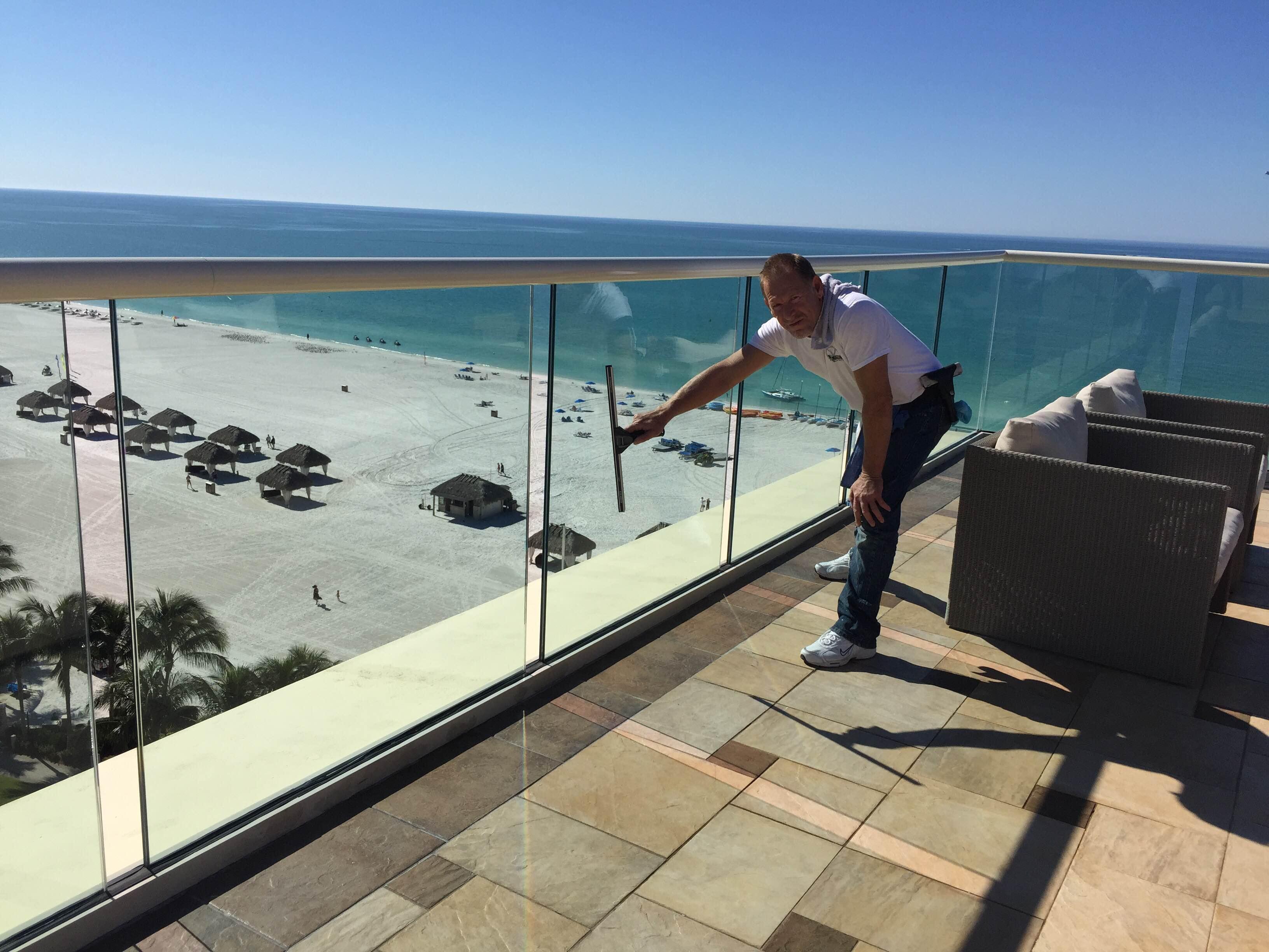 “Clean glass is key! It’s ALL about the view!” 